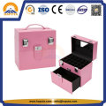Nail & Jewelry Beauty Makeup Case with Leather Frame